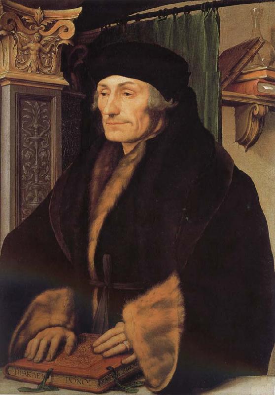 Hans Holbein Rotterdam's Erasmus and the Renaissance portrait Bizhu China oil painting art
